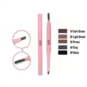 2in1 3D Matte Eyebrows Pencil ( Light Brown)